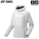 ヨネックス【 YONEX 】 57091 レディース 裏地付ウォームアップパーカー(フィットスタイル) ホワイト 2025年春夏モデル 【メール便不可】[取り寄...