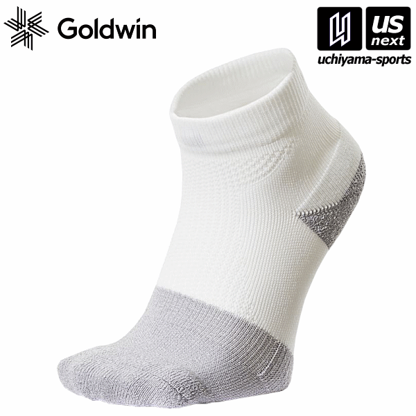 ゴールドウィン／シースリーフィット【 Goldwin／C3fit 】 ペーパーファイバーC3fitアーチサポートパイルソックス WG（ホワイト×グレー） 2024年継続モデル【 GC21135 ショートソックス 靴下 くつ下 ソックス SOCKS 】[M便 1/2][取り寄せ][自社]