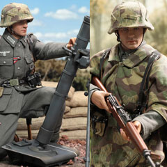 D80195 WW2 German GD Infantry Mortarman - Bruno ドイツ国防軍 グロースドイッチュラント師団 歩兵連隊 迫撃砲兵 ブルーノ 1/6スケールアクションフィギュア《予約2026年8月》