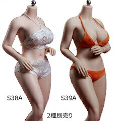 【TBLeague】Female Super Flexible Seamless Bodies PLLB2020-S38A (pale) S39A (suntan) TBリーグ 1/6スケール シームレス女性ボディ （ヘッドなし） 素体 デッサン人形