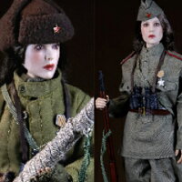 【MOETOYS】P008 Female sniper with snow camouflage in the Soviet Union WW2 ソ...