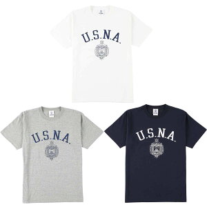 送料無料 OUTLET SALE 50%OFF!! USNA Tシャツ メンズ レディース USNA-004 6.2oz ヘビーウエイト オープンエンドTシャツ アメカジ ミリタリー