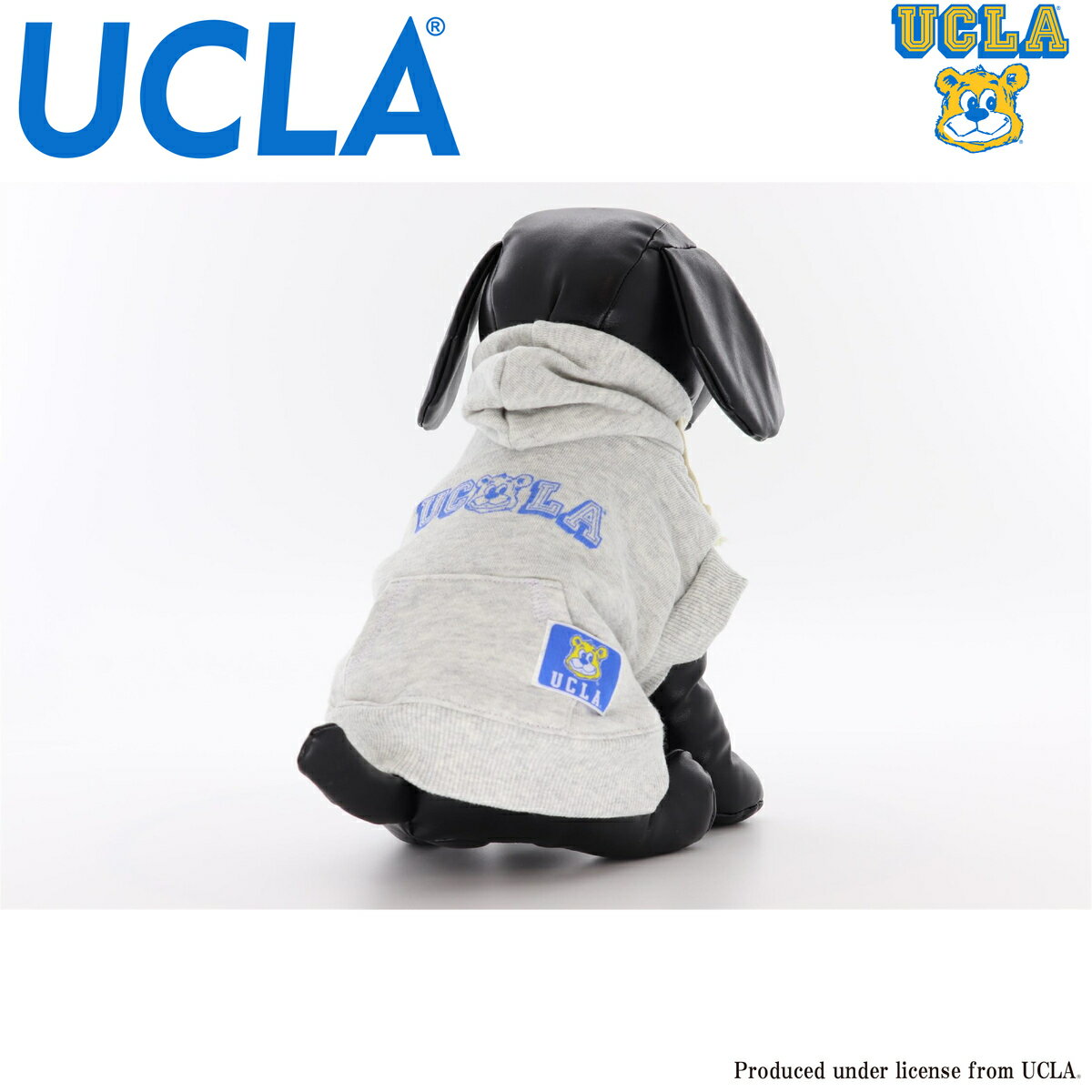 送料無料 動画有り UCLA(ユーシーエルエー） 犬服 ドッグウエア UCLA-0400 ブルーインベア パーカー アメカジ カレッジ 大好きな飼い主さんとペアルック