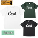 送料無料　CREEK ANGLER （クリークアングラー）　Tシャツ メンズ レディース CRAG-009 6.2oz ヘビーウエイト ロゴ 釣り フィッシング ウェア オープンエンドTシャツ アメカジ