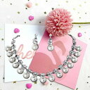 ネックレス ピアス 2点セット 華奢 ヘアアクセサリー メタル 花 ガーデンウェディング ナチュラル アンティーク ヘッドピース ウェイディング ブライダル 結婚式 ウェイディング お呼ばれネックレス 同窓会ネックレス
