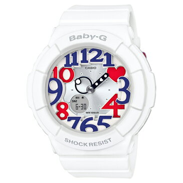 BGA-130TR-7BJF ベビーG BABY-G 白 ホワイト カシオ CASIO White Tricolor カラフル レディース 子供 腕時計 LEDライト デジアナ アナデジ おしゃれ かわいい アスレジャー