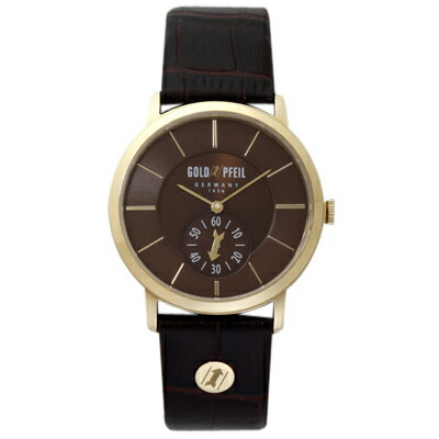 【クーポン利用で2000円OFF】G21003GA GOLD PFEIL ゴールドファイル　ウォッチ G21003 Series　スモールセコンド　イエローゴールド メンズ 腕時計 送料無料 送料込 プレゼント ブランド