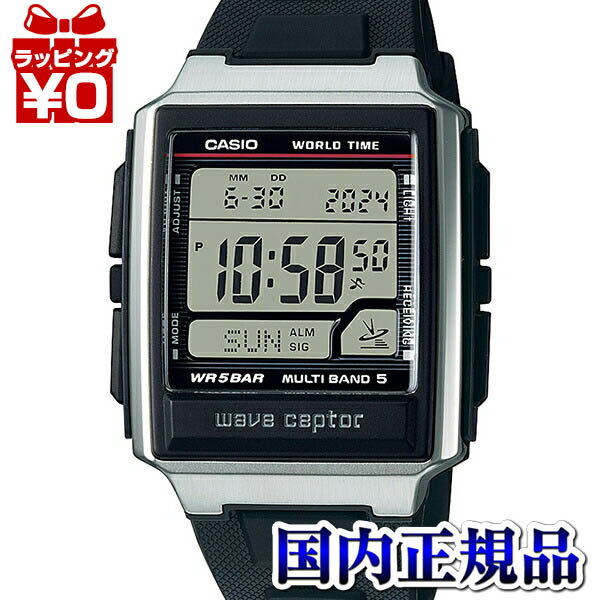 WV-59R-1AJF WAVE CEPTOR ウェーブセプター CASIO カシオ デジタル ブラック メンズ 腕時計 国内正規品 送料無料