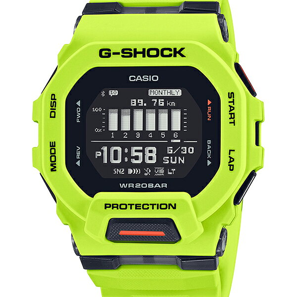 Gショック 腕時計 わっしょい村のGBD-200-9JF CASIO カシオ G-SHOCK ジーショック gshock Gショック g-ショック G-SQUAD ジースクワッド グリーン メンズ 腕時計 国内正規品 送料無料｜アングル2