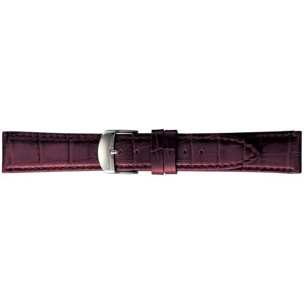 【10%OFFクーポン利用で】BKME053EO BAMBI バンビ SCOTCHGARD スコッチガード ワイン 牛革型押し 腕時計用 バンド 送料無料