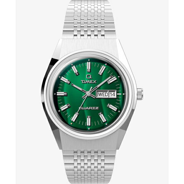 【2,000円OFFクーポンで＋3点で10倍、2点でも5倍】TW2U95400 TIMEX タイメックス キュー グリーン 緑 ファルコンアイ メンズ 腕時計 国内正規品 送料無料