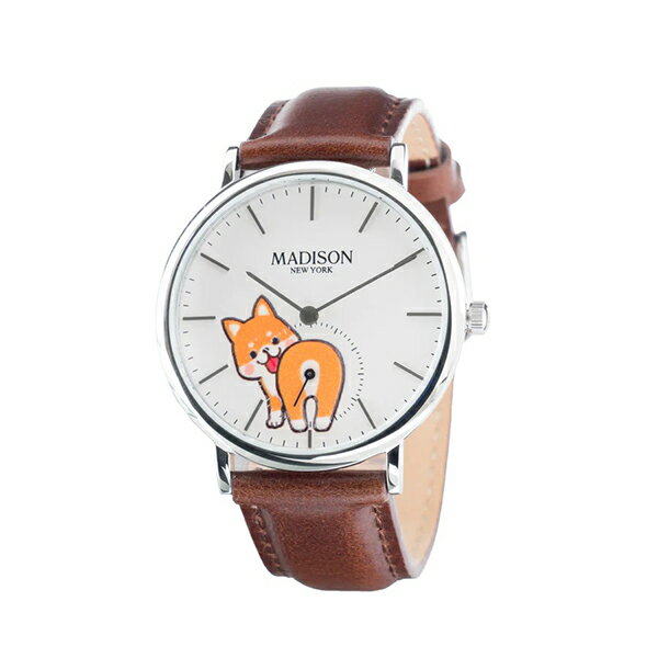 【10％OFFクーポン利用で】MA012010-3 MADISON NEW YORK マディソン ニューヨーク 茶犬モデル セントラルパーク かわいい レディース 腕時計 国内正規品 送料無料