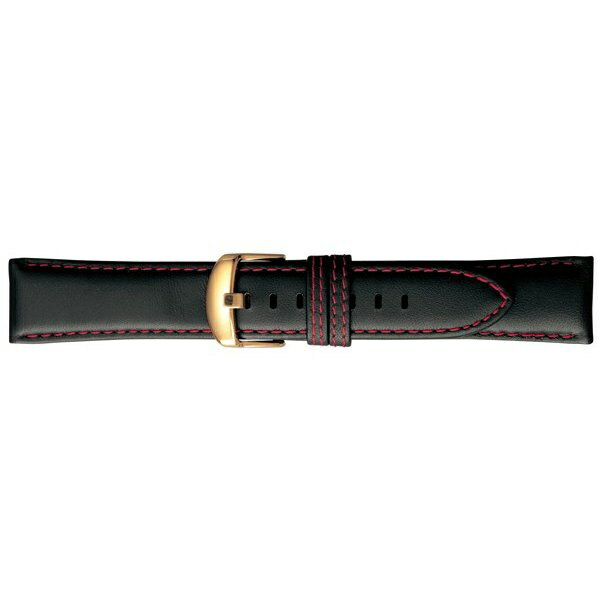 【10％OFFクーポン利用で】BCME004R1S BAMBI バンビ SCOTCHGARD スコッチガード 黒 赤ステッチ 牛革 腕時計用 革バンド 送料無料
