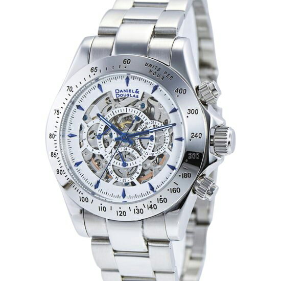 DD8802-WHBL DANIEL&DOUGLAS ダニエルダグラス 機械式 メンズ 腕時計 国内正規品 送料無料