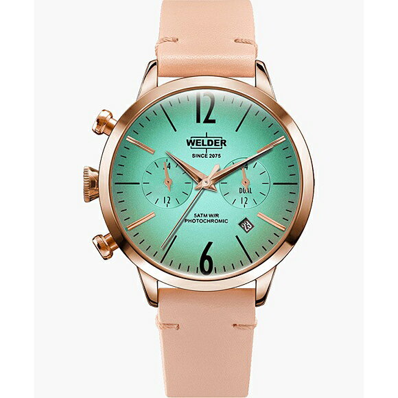 【2,000円OFFクーポン+店舗内3点で10倍、2点でも5倍】WWRC100 WELDER ウェルダー MOODY DUAL TIME 38MM メンズ腕時計 国内正規品 送料無料