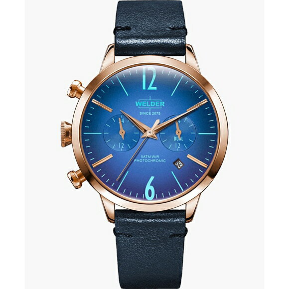 【2,000円OFFクーポン＋店舗内3点で10倍、2点でも5倍】WWRC106 WELDER ウェルダー MOODY DUAL TIME 38MM メンズ腕時計 国内正規品 送料無料