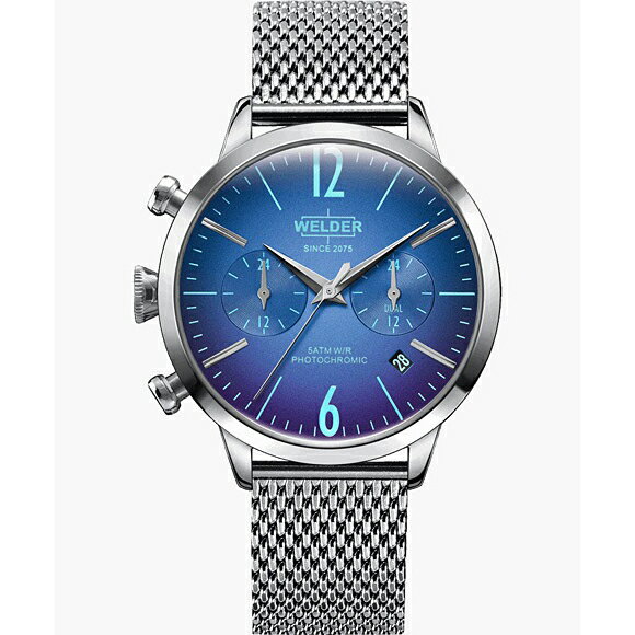 【2,000円OFFクーポンで+3点で10倍、2点でも5倍】WWRC615 WELDER ウェルダー MOODY DUAL TIME 38MM メンズ腕時計 国内正規品 送料無料