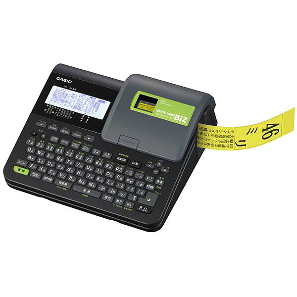 メーカー：CASIO カシオ製品名：KL-V460JANコード：4971850489856説明1：寸法（幅x奥行x高さ）［mm］ 237×235×106.5 ※高さは足を含んだサイズです 質量 約1,400g 液晶表示サイズ（文字数） 15桁×5行 ※フリーラベル入力時（情報表示1行を含む） 液晶サイズ 240×80ドット説明2：対応テープ種類 ネームランドテープ 対応テープ幅 [mm] 3.5mm 6mm 9mm 12mm 18mm 24mm 36mm 46mm説明3：最大印刷幅［mm］ 46mm（46mm幅テープ使用、拡大印刷時） 最大印字行数 10行（24/36/46mm幅テープ使用時） 印字密度［dpi］ 200 ※dpi(dot per inch)：1インチ（約25.4mm）あたりのドット数説明4：入力方法 キーボード PC 変換：ATOK 搭載説明5：書体 漢字8 / かな8 / 英数20 カッター ハーフカット機能つきオートカッター説明6：電源 ACアダプター 付属品 ACアダプター、テープカートリッジ　18mm幅1本説明7：46mm幅広ラベル&大画面搭載のハイエンドモデル パソコンリンク対応でキー入力でもPC接続でもラベルが作れるラベルライター CASIO カシオ KL-V460 大型バックライト付き液晶 パソコンリンク対応 NAME LAND BiZ ネームランド ビズメーカー希望小売価格はメーカーカタログに基づいて掲載していますメーカー：CASIO カシオ製品名：KL-V460JANコード：4971850489856説明1：寸法（幅x奥行x高さ）［mm］ 237×235×106.5 ※高さは足を含んだサイズです 質量 約1,400g 液晶表示サイズ（文字数） 15桁×5行 ※フリーラベル入力時（情報表示1行を含む） 液晶サイズ 240×80ドット説明2：対応テープ種類 ネームランドテープ 対応テープ幅 [mm] 3.5mm 6mm 9mm 12mm 18mm 24mm 36mm 46mm説明3：最大印刷幅［mm］ 46mm（46mm幅テープ使用、拡大印刷時） 最大印字行数 10行（24/36/46mm幅テープ使用時） 印字密度［dpi］ 200 ※dpi(dot per inch)：1インチ（約25.4mm）あたりのドット数説明4：入力方法 キーボード PC 変換：ATOK 搭載説明5：書体 漢字8 / かな8 / 英数20 カッター ハーフカット機能つきオートカッター説明6：電源 ACアダプター 付属品 ACアダプター、テープカートリッジ　18mm幅1本説明7：46mm幅広ラベル&大画面搭載のハイエンドモデル パソコンリンク対応でキー入力でもPC接続でもラベルが作れるラベルライター CASIO カシオ KL-V460 大型バックライト付き液晶 パソコンリンク対応 NAME LAND BiZ ネームランド ビズ