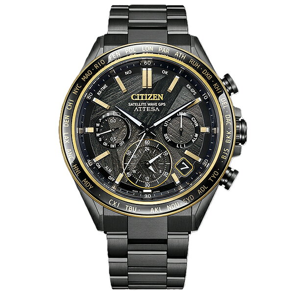【2,000円OFFクーポン利用で】CC4078-51E CITIZEN シチズン ATTESA アテッサ LIGHT in BLACK クロノグラフ ブラック ワールドタイム デイ&デイト表示 限定コレクション メンズ 腕時計 国内正規品 送料無料