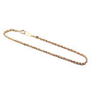 【10%OFFクーポン利用で】(263587)細め K18ゴールド ブレスレット 地金チェーンのみ 石なし 18k ブレス 男性 女性 シンプル 地金のみ ブレ...