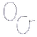 【10%OFFクーポン利用で】(268712)ツイストフープピアス 2mm-27mm ホワイトゴールド フープピアス K18WG