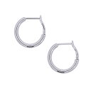 【10%OFFクーポン利用で】(269021)フープピアス 2mm-15mmサイズ K18WG リングピアス ホワイトゴールド k18 両耳用 フープピアス 定...