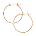 【10%OFFクーポン利用で】(k120)日本製 フープピアス 1mm×20mm ピアス 両耳用 定番 1ペア シンプル 細め K18 レディース 女性 わっか...