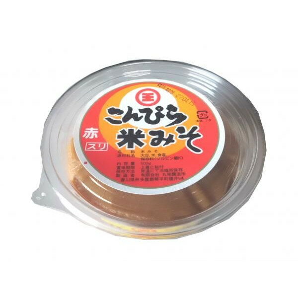 丸尾醸造所　こんぴら味噌　米みそ　赤　すりみそ　500g