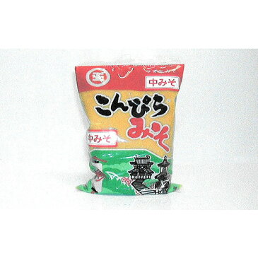 丸尾醸造所 こんぴら味噌 中みそ 500g 袋
