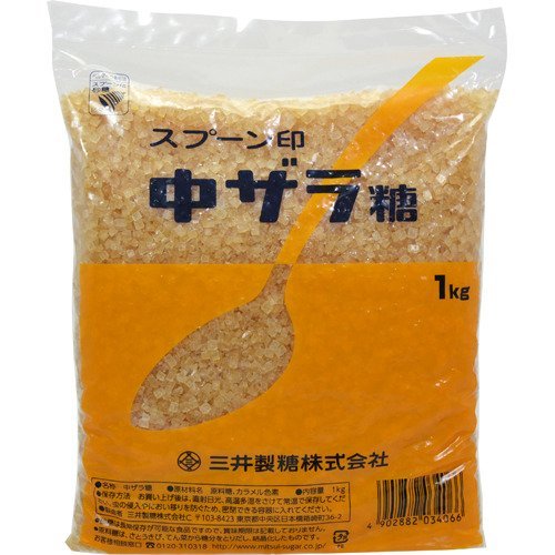 スプーン印　砂糖　中ザラ糖 1kg【配達日時指定・代引可】のサムネイル