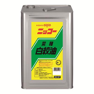 【10/1~+480円値上げ予定】日清オイリオ ニッコー 菜種白絞油 16.5kg・一斗缶