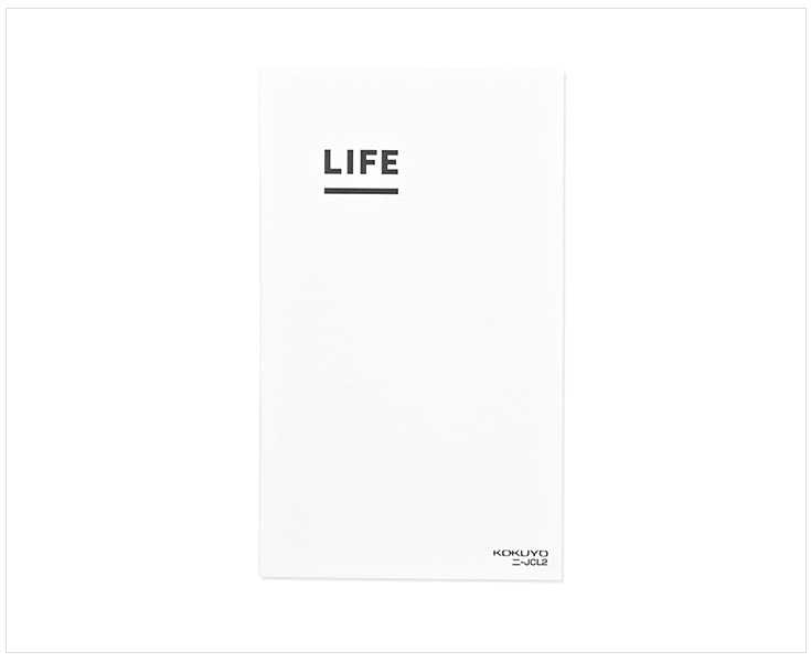 コクヨジブン手帳「LIFE」人生の記録を書き綴るライフログ手帳A5スリムサイズニ-JCL2