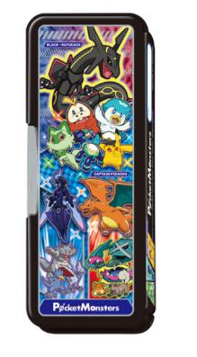 【新入学にオススメ】ホログラムふでばこポケットモンスター筆箱ペンケース両面開き　鉛筆削り・時間割1枚入のサムネイル