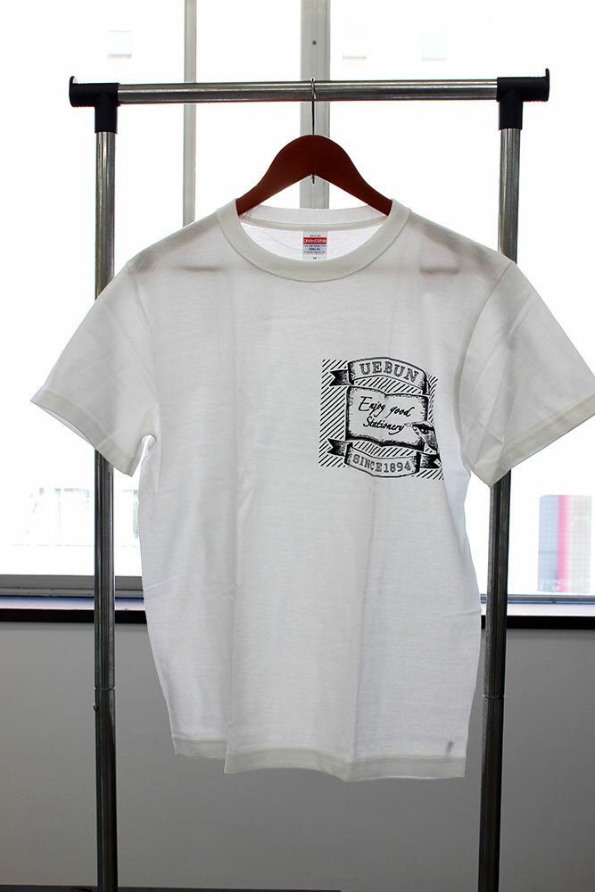 【うえぶんオリジナル】上野文具うえぶんオリジナル　Tシャツサイズも豊富白・墨黒【超レアもの】