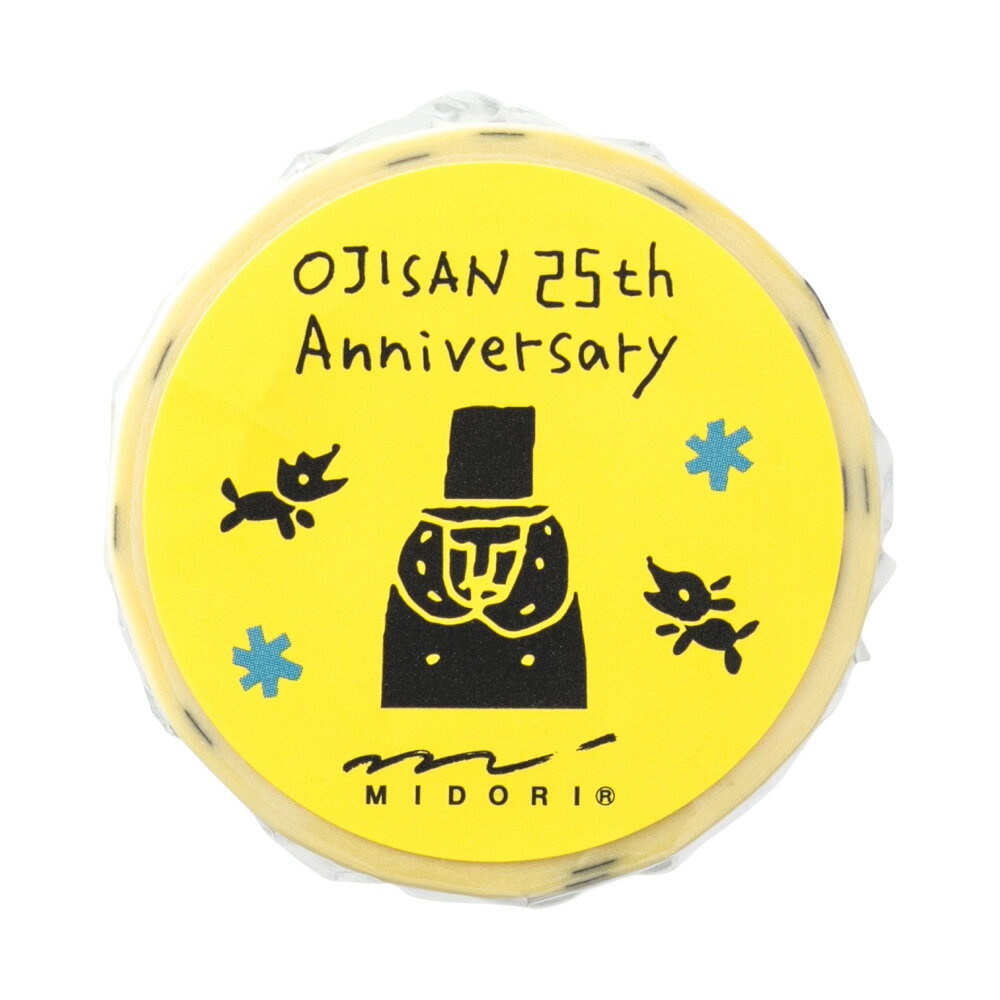 【オジサン25周年記念】ミドリ　デザインフィルマスキングテープ＜M＞ オジサン25th83893-006【数量限定】のサムネイル