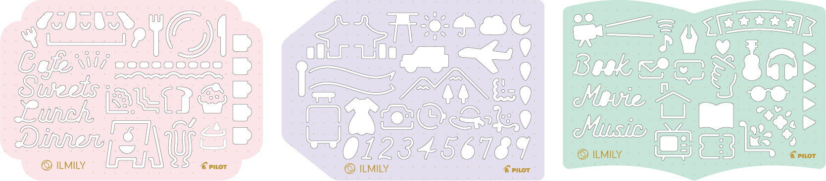 【『ILMILY』第3弾登場】パイロットILMILY Color two color テンプレートイルミリー カラー to カラーTNIL02S-45テンプレート【数量限定】