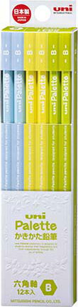 【金箔押しお名入れ無料】三菱鉛筆uni Palette ダース箱 6角かきかたえんぴつユニパレット ひらめきサプリK5631Nかきかた鉛筆【ネコポス発送できます...