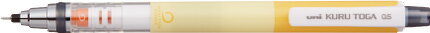 【数量限定】三菱鉛筆クルトガ スタンダードモデル0.5mm　TTイエローM5-4501P.TTY【芯が回って、トガリ続ける】