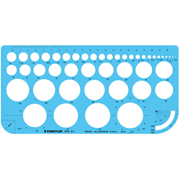 テンプレート円定規976 01