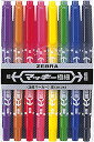 ゼブラハイマッキー極細8色セット油性マーカー