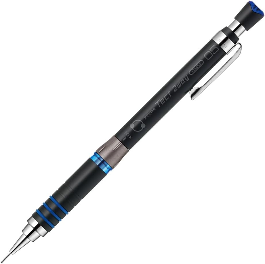 ゼブラ ZEBRAテクトツーウェイ 0.5mm ブラックブルーMA41-23-BKBシャープペンシル