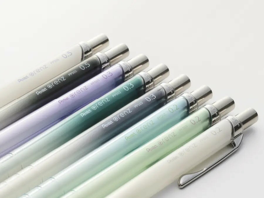 【オレンズ10周年限定商品】ぺんてるオレンズ 10周年限定0.2mm 0.3mm 0.5mmシャープペンシル シャープペン シャーペン【数量限定】のサムネイル