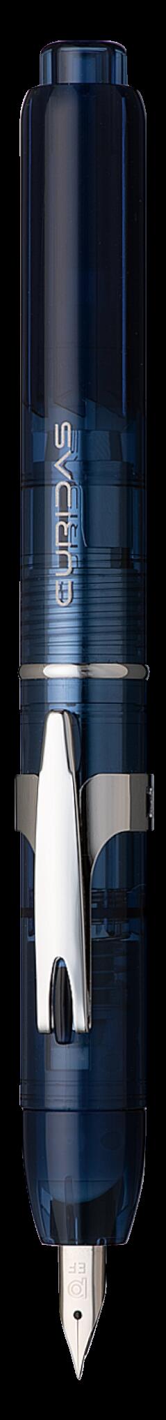 【さらにスムーズ！】プラチナ万年筆キュリダス CURIDASアビスブルーPKN-7000#50ノック式万年筆【アイディアを逃さない】