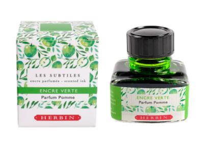 エルバン万年筆インキ香りつきインク　アップルグリーン30ml(HB13734)万年筆・つけペン用クオバディス..