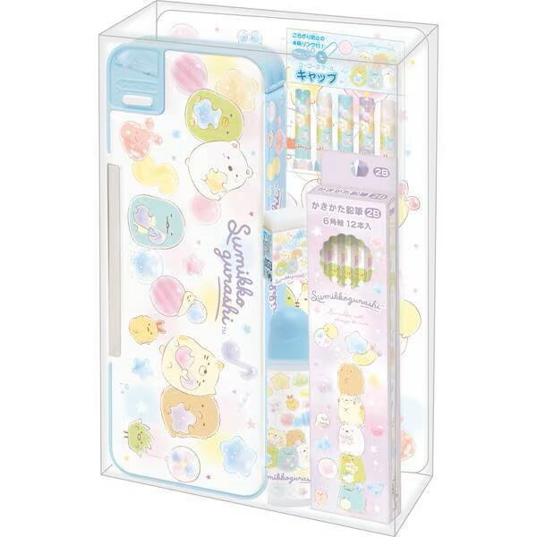 【新入学応援セット】サンエックス San-Xすみっコぐらし ギフトセットGS17301筆箱 鉛筆 消しゴム キャップ ノート 下敷き【鉛筆 名入れ 無料】