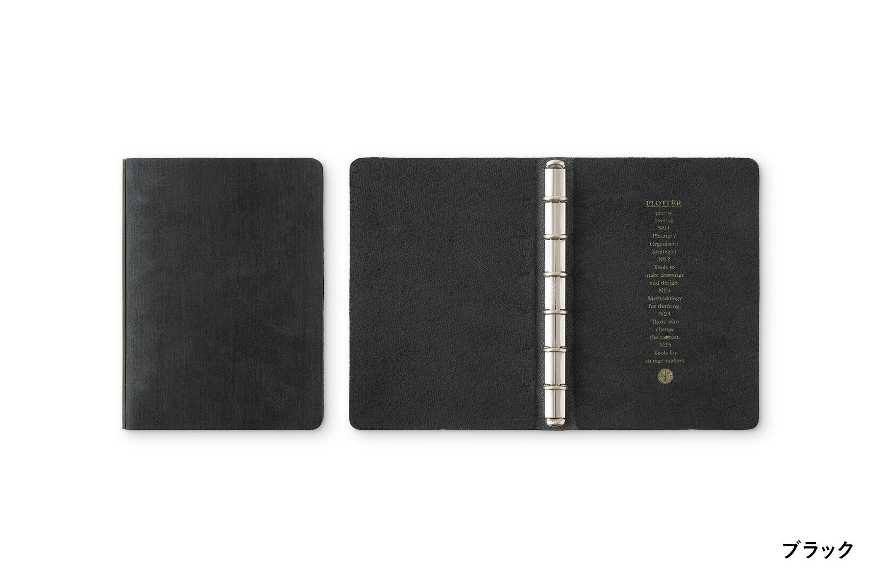 【ホースヘアーシリーズ復活】PLOTTER プロッター5016 6穴リングレザーバインダーホースヘアーII ミニ..