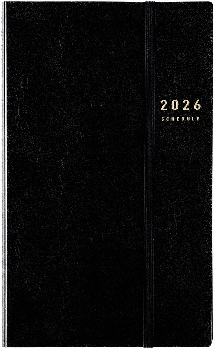 【2026年1月始まり】 高橋書店 [No.91] リングダイアリー スリム （レフト） 【黒】 No.91 ダイアリー ..