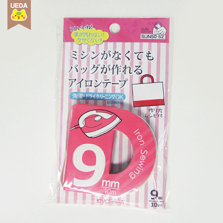 乐天商城 - 9mm/10m 1cmののりしろに便利な9mm巾！テープだから手が汚れない♪ レッスンバッグの作り方レシピつき♪