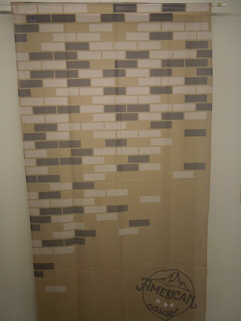 のれん おしゃれ レンガ 壁 レンガ柄のれん 85幅 150丈 サイズ 85cm（ヨコ）×150cm（タテ）【 メール便送料無料 】