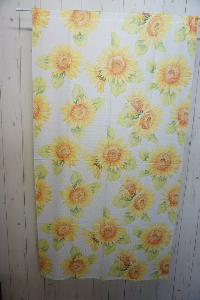 【10%OFF 〜3/11 1:59】 のれん 花柄 ひまわり サンフラワー ひまわり柄のれん 85幅 150丈 サイズ 85cm（ヨコ）×150cm（タテ）【 メール便送料無料 】 FAB10